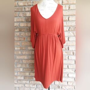Nations V-neck Dolman Sleeve Casual Dress Size Medium.